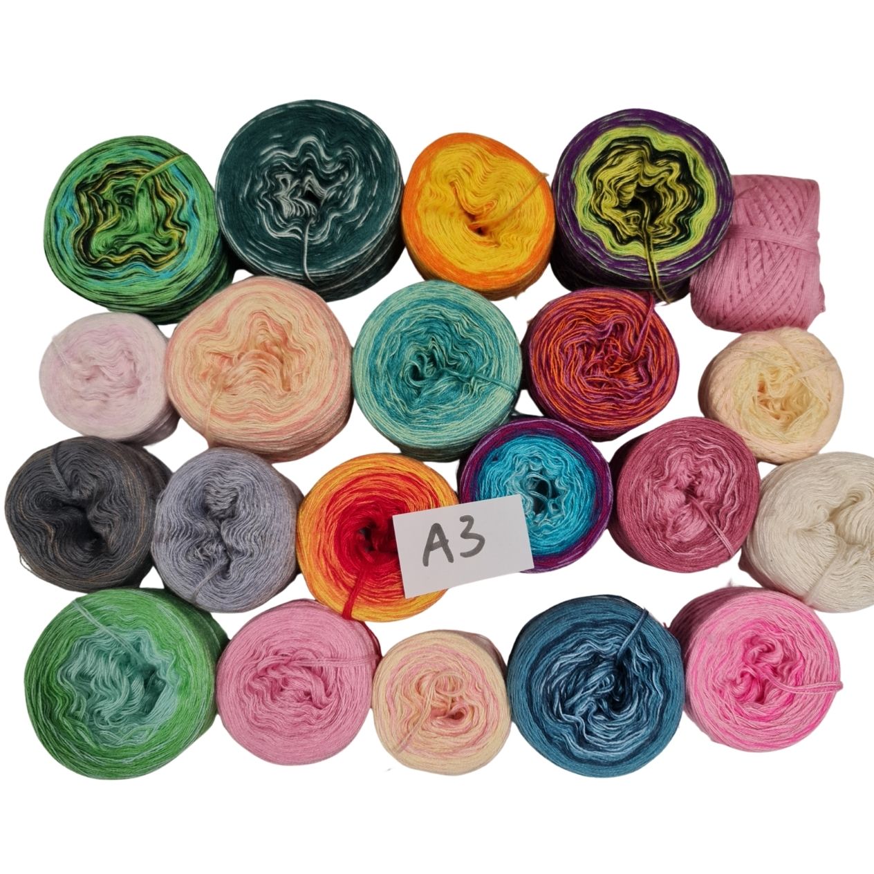 Bobbel-Paket - (A 3 ) - 3+4 fädig-ca.500g - Amigurumi