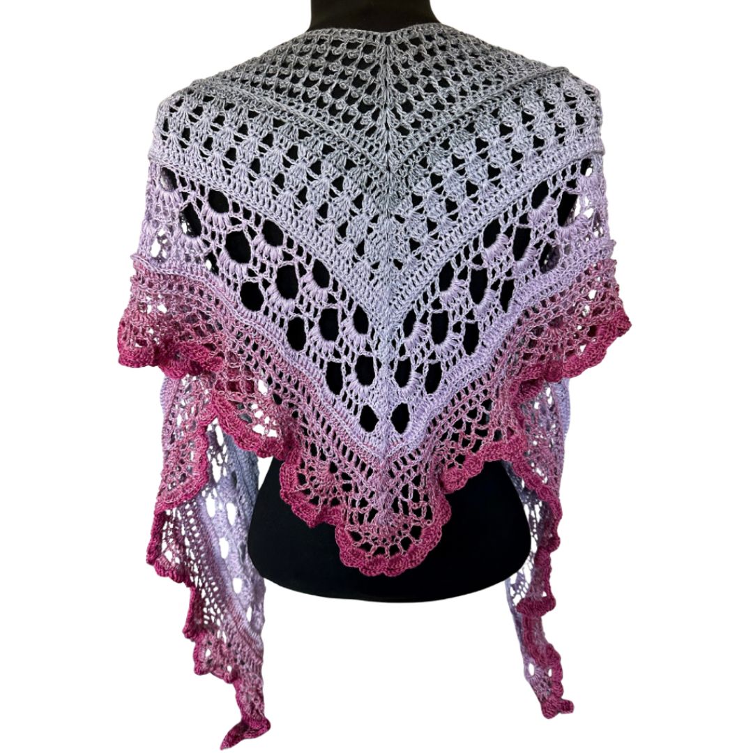 Häkelanleitung - V-Schal "Goldene Stunde"