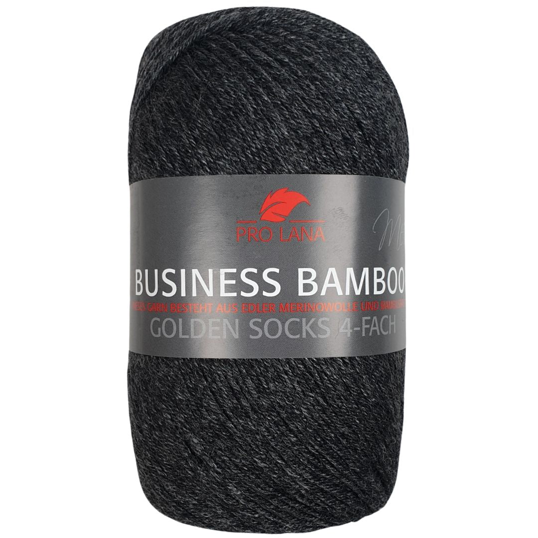 Pro Lana - Business BAMBOO - 100g/400m (4fach) - 505 Anthrazit mel.