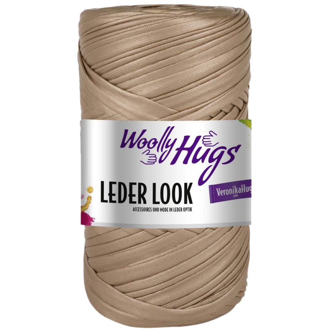 Woolly Hugs - Leder Look 200g - 17 Beige