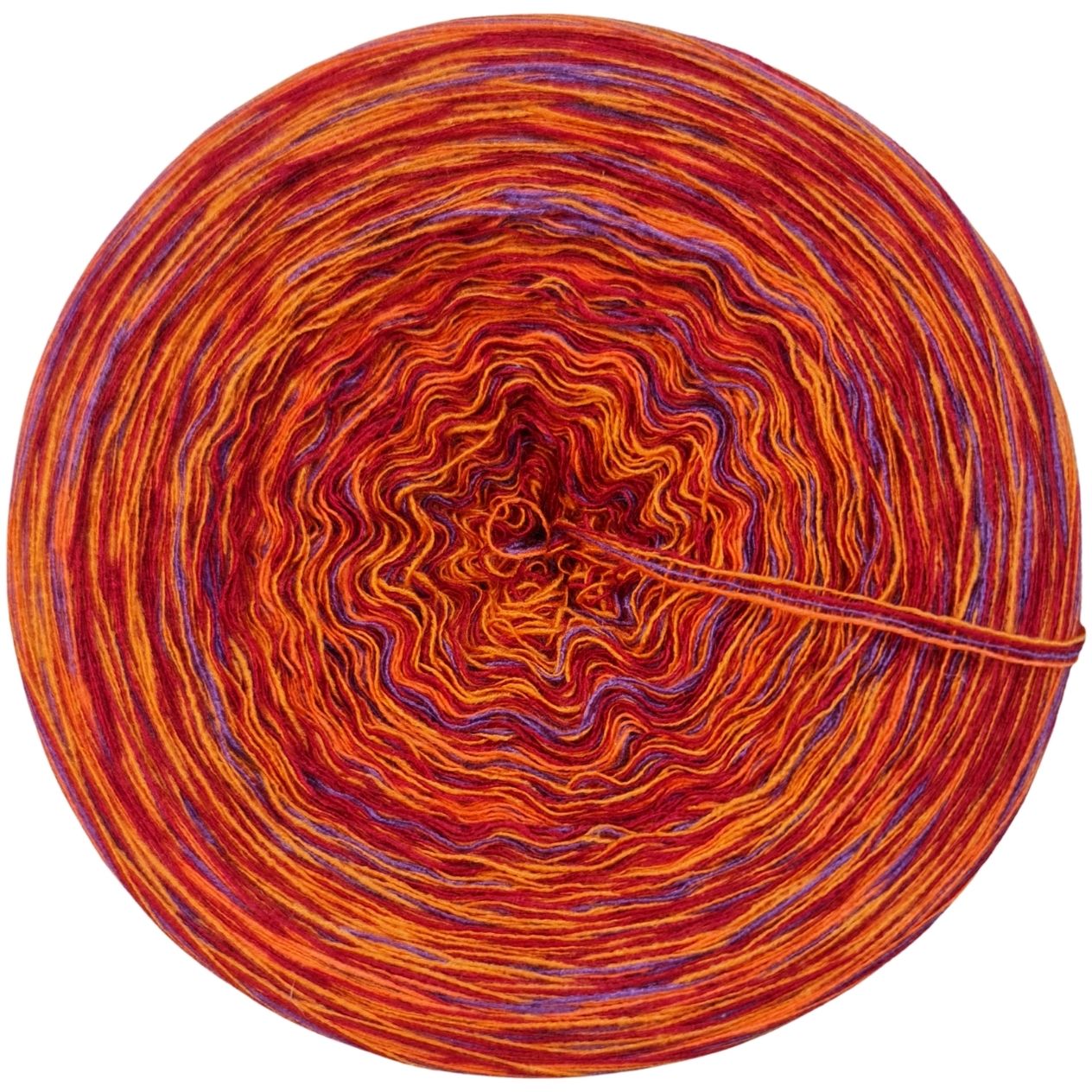 MODAL - B12 Orange, Lila, Rot meliert - 1000m - 4 fädig