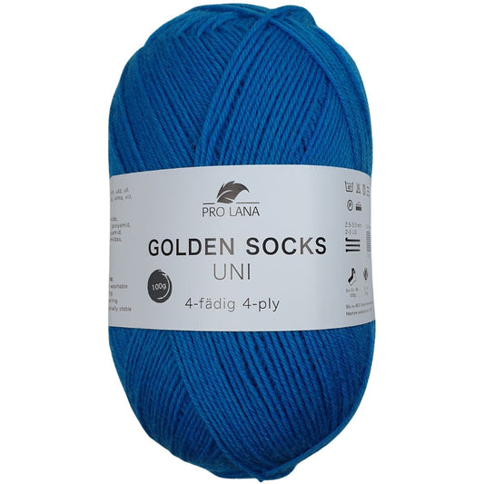 Pro Lana - Golden Socks UNI - 100g/420m (4fach) - 424  Sea Blue