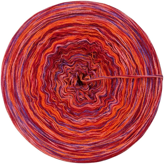 MODAL - B16 Orange, Rot, Lila meliert - 1000m - 4 fädig