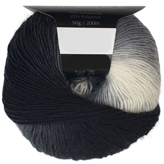 Pro Lana - DREAM LACE - 50g/200m - 188 Grau Schwarz