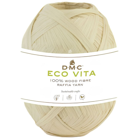 DMC Eco Vita Raffia - 100% Holzfaser (50g-100m) - 032 Beige