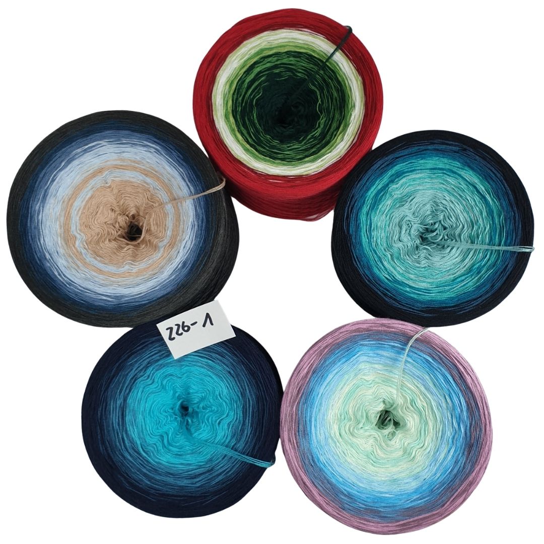 Bobbel-Paket - (226- 1 ) - 4 fädig-ca. 1390g