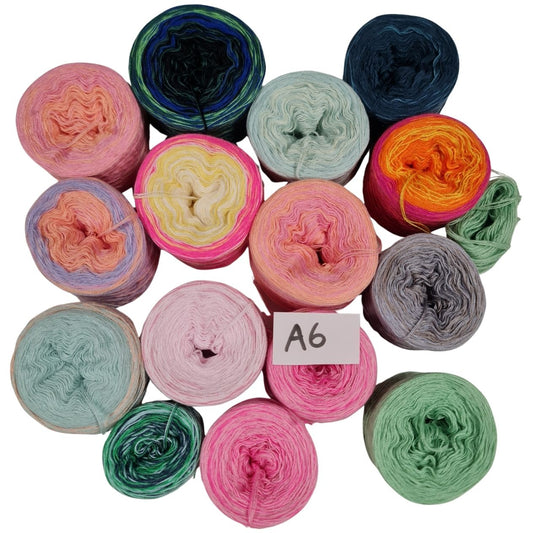 Bobbel-Paket - (A 6 ) - 3+4 fädig-ca.500g - Amigurumi