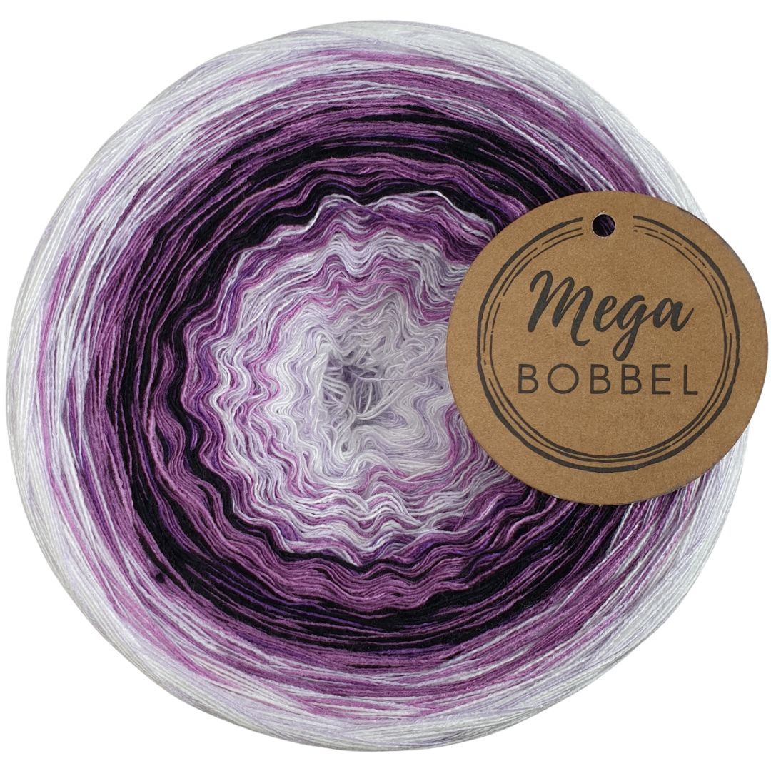AB - Modal - Lila Rausch (4fäd.- ca. 350m - Außenfarbe: Weiß+Lavendel)
