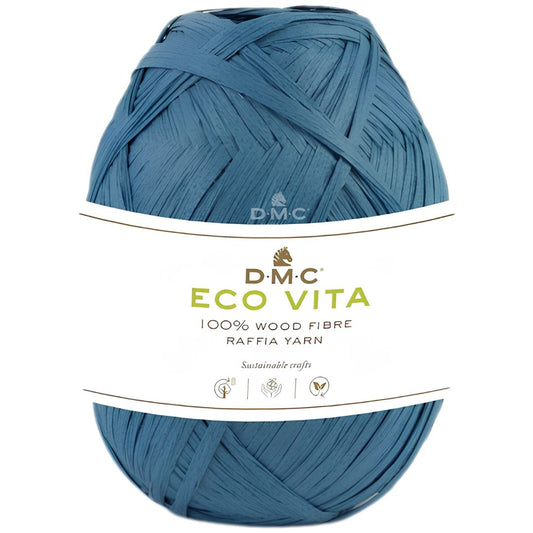 DMC Eco Vita Raffia - 100% Holzfaser (50g-100m) - 07 Petrol