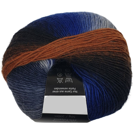 Pro Lana - DREAM LACE - 50g/200m - 185 Braun Blau
