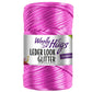 Woolly Hugs - Leder Look Glitter 200g - 34 Pink metallic