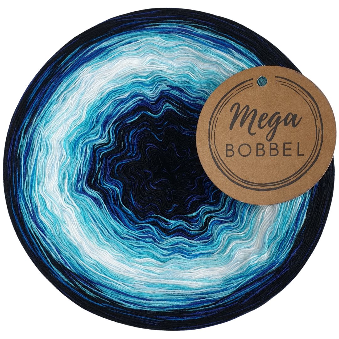 AB - Modal - Blauer Rausch (4fäd.- ca. 1000m - Außenfarbe: Scwarz+Atlantik)