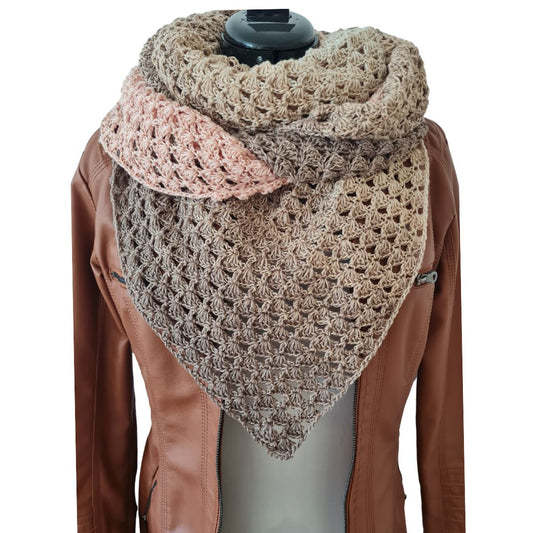 Häkelanleitung - Dreieckstuch / Stola "Sanfte Umarmung"