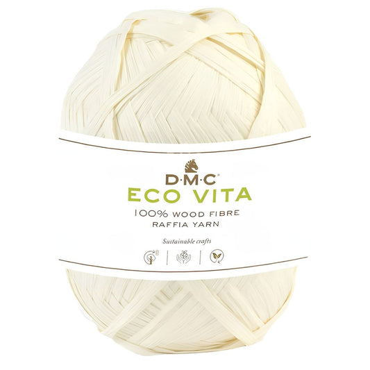 DMC Eco Vita Raffia - 100% Holzfaser (50g-100m) - 031 Creme