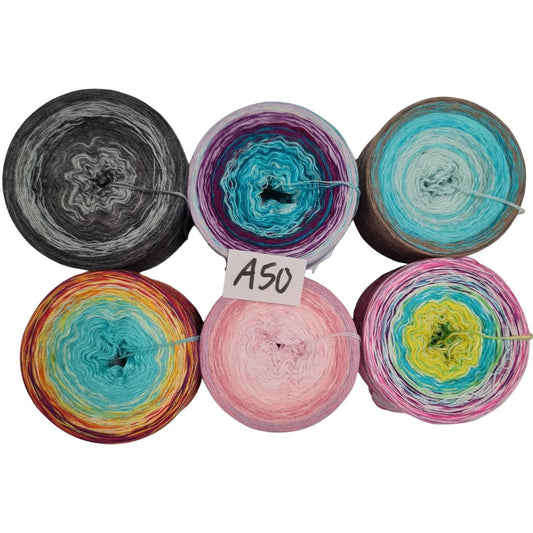 Bobbel-Paket - (A 50 ) - 3+4 fädig-ca. 900g
