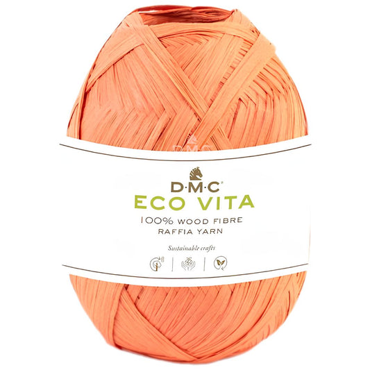 DMC Eco Vita Raffia - 100% Holzfaser (50g-100m) - 010 Orange