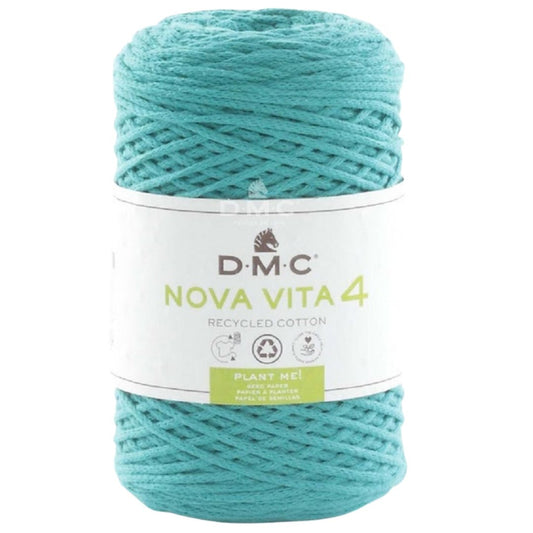 DMC Eco Nova Vita 4 (Einfarbig 250g) - 80% recycelte BW / 20% PES - 089 Blautürkis