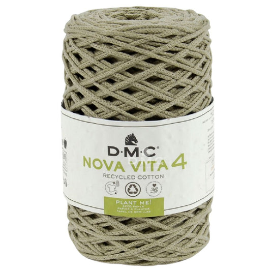 DMC Eco Nova Vita 4 (Einfarbig 250g) - 80% recycelte BW / 20% PES - 08 Grün