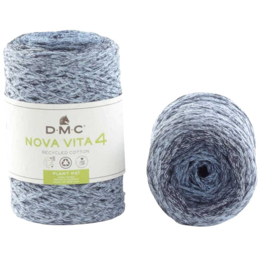 DMC Nova Vita 4 (Multicolor 250g) - 80% recycelte BW / 20% PES - 177 Bleu