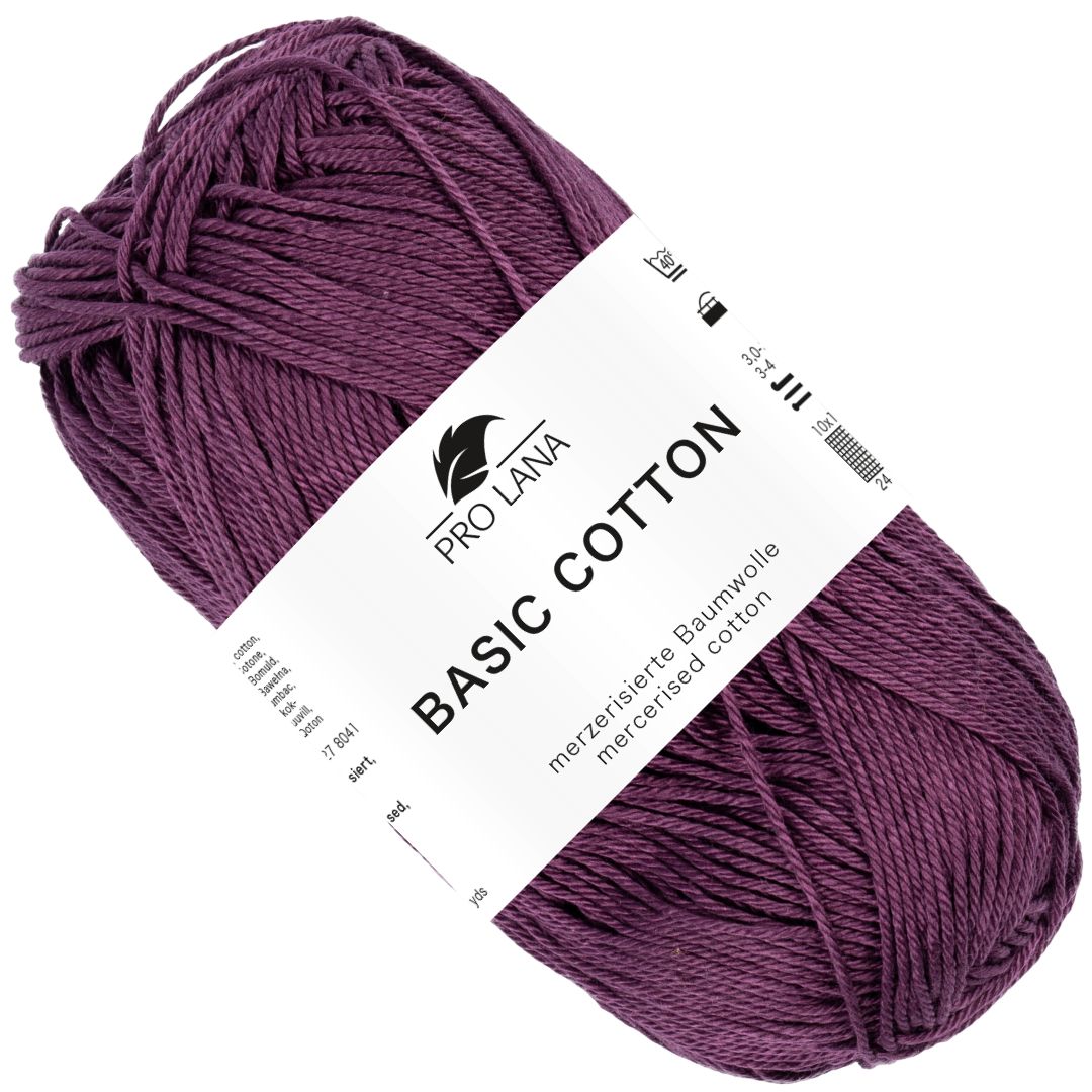 Pro Lana - Basic cotton - 50g/125m - 249 Burgund