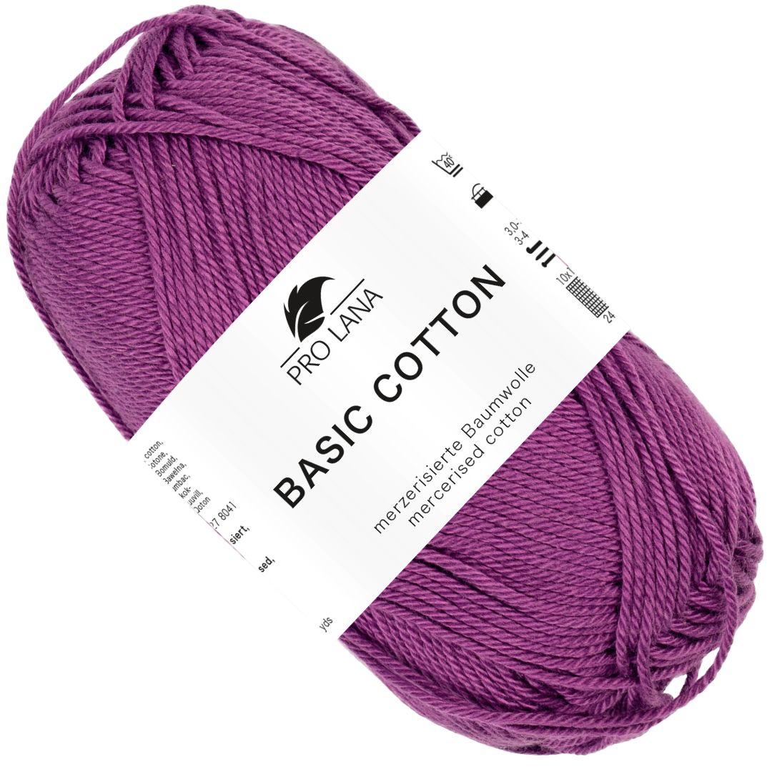 Pro Lana - Basic cotton - 50g/125m - 45 Lila