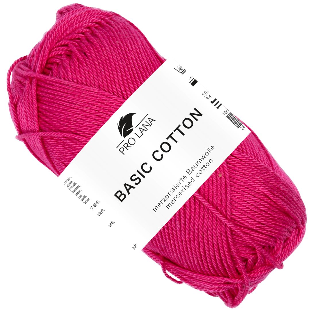 Pro Lana - Basic cotton - 50g/125m - 34 Fuchsia