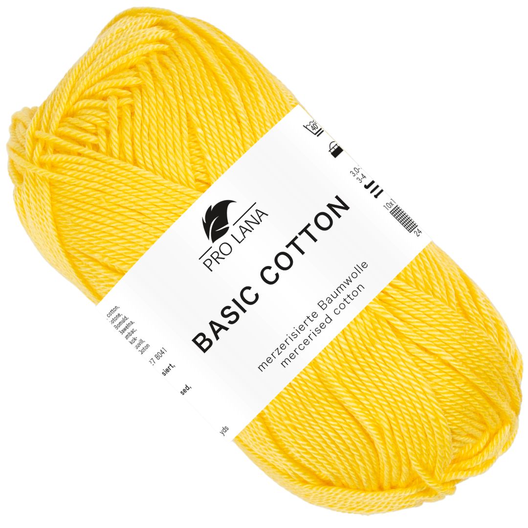 Pro Lana - Basic cotton - 50g/125m - 22 Gelb