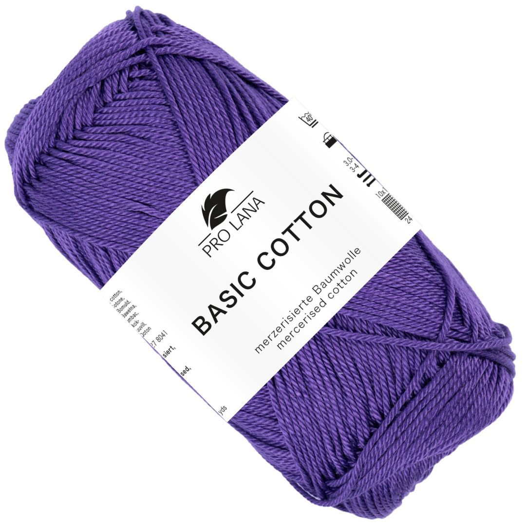 Pro Lana - Basic cotton - 50g/125m - 245 Violett