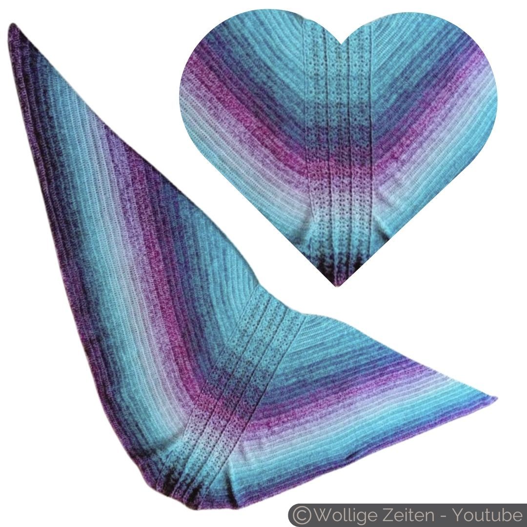 Häkel-Set - MegaBobbel "Traumwelt" (B9) 4fädig-1250m + Video-Anleitung "Tuch Barrock"