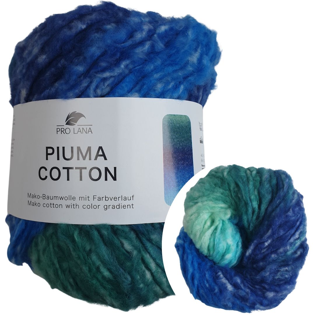 Pro Lana - Piuma cotton - 50g/140m - 05 Blau Grün