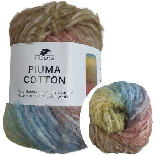 Pro Lana - Piuma cotton - 50g/140m - 03 Flieder Gelb Air