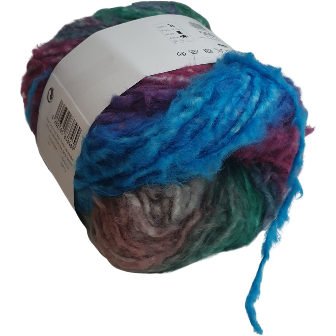 Pro Lana - Piuma cotton - 50g/140m - 02 Grün Pink Blau