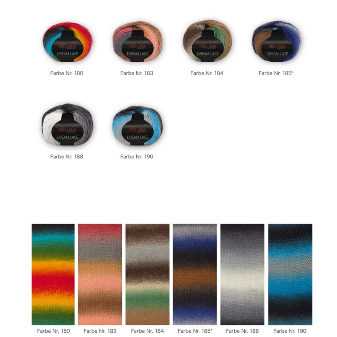 Pro Lana - DREAM LACE - 50g/200m - 183 Braun Bunt