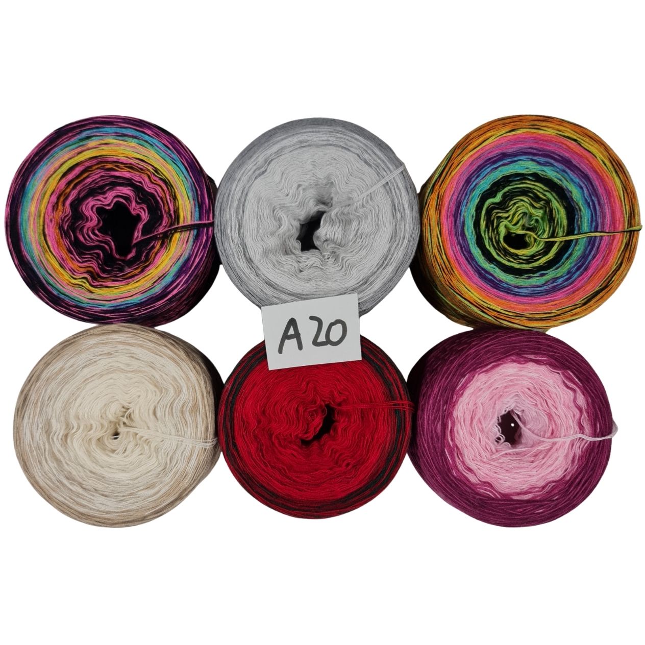 Bobbel-Paket - (A 20 ) - 3+4 fädig-ca. 780g - Mützen+Patchwork