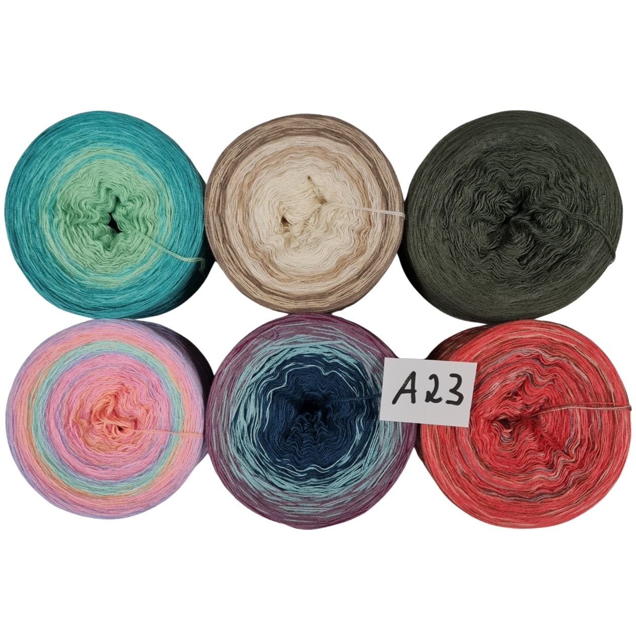 Bobbel-Paket - (A 23 ) - 3+4 fädig-ca. 980g - Kleine Tücher+Patchwork