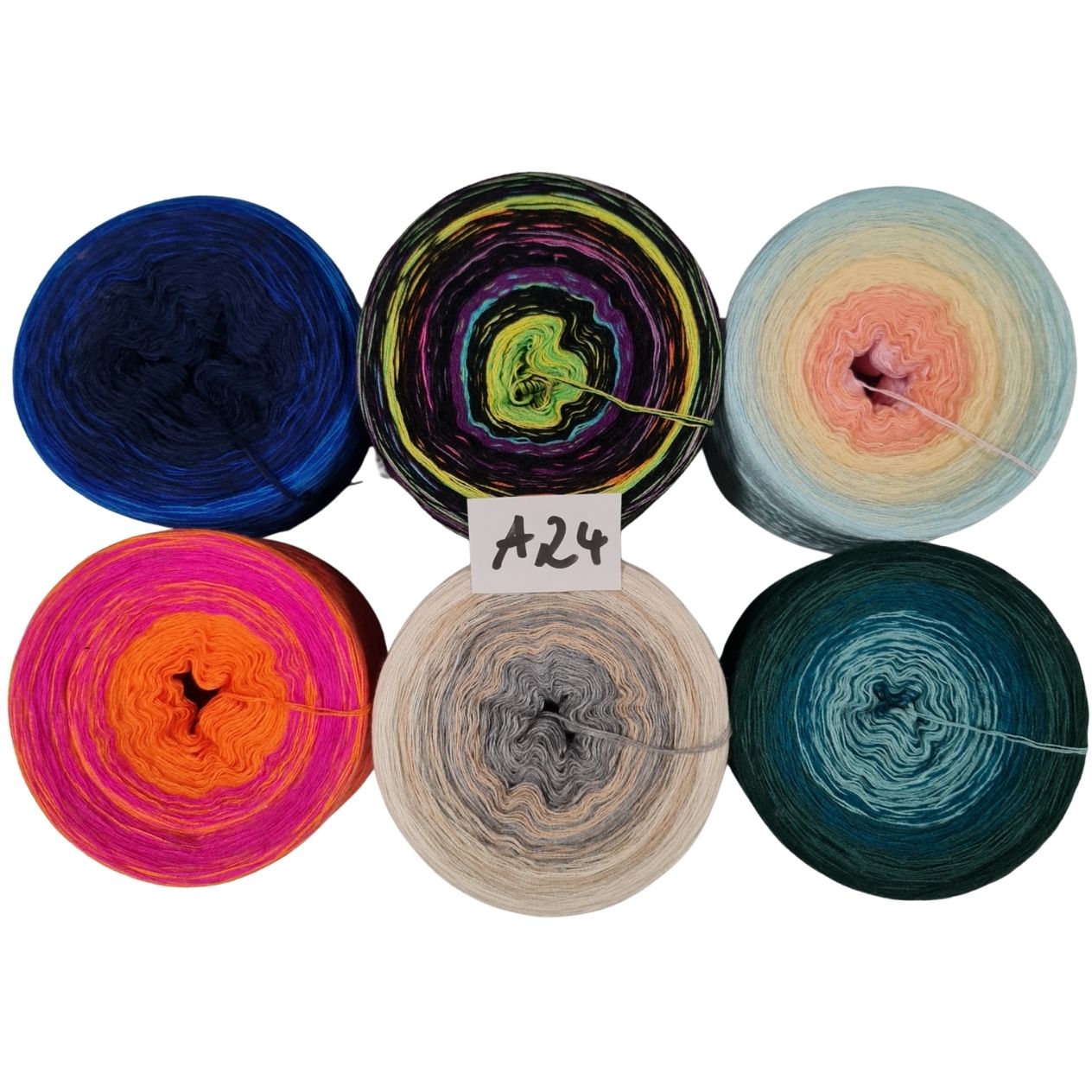 Bobbel-Paket - (A 24 ) - 3+4 fädig-ca. 970g - Kleine Tücher+Patchwork