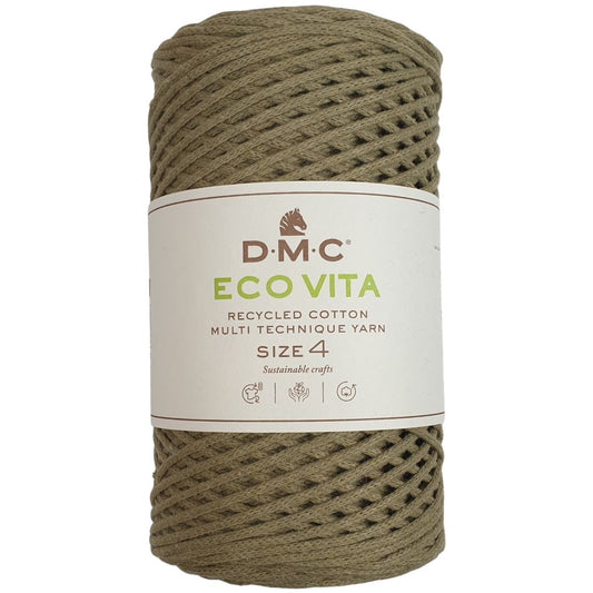 DMC Eco Nova Vita 4 (Einfarbig 250g) - 80% recycelte BW / 20% PES - 08 Grün