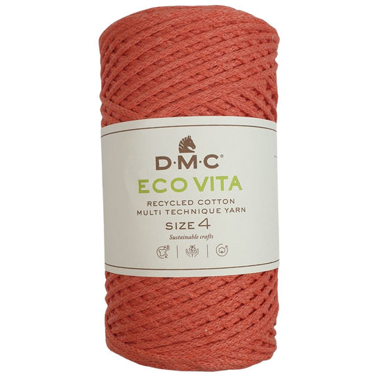 DMC Eco Nova Vita 4 (Einfarbig 250g) - 80% recycelte BW / 20% PES - Hummer