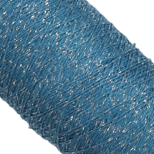 Contessa Lux - Glitzergarn - Meer-Silber - (BG56) - 500m