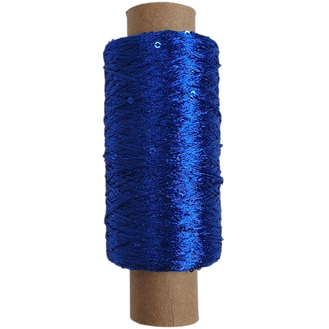 Paillettengarn - Blau - (BG66)