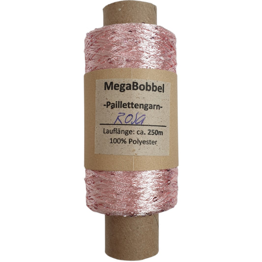 Paillettengarn - Rosa - (BG68) - 250m