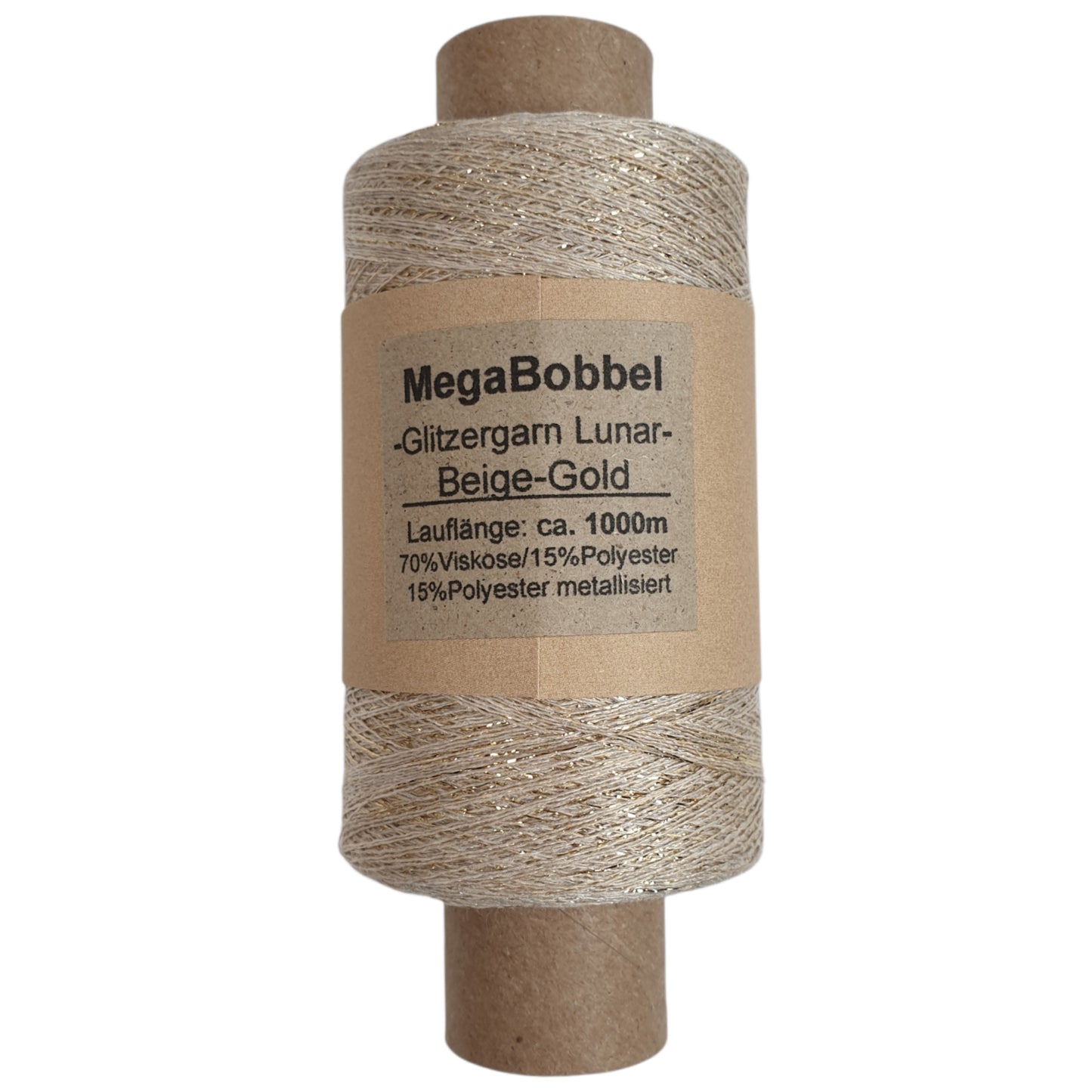 Lunar - Glitzergarn - Beige-Gold - (BG) - 1000m