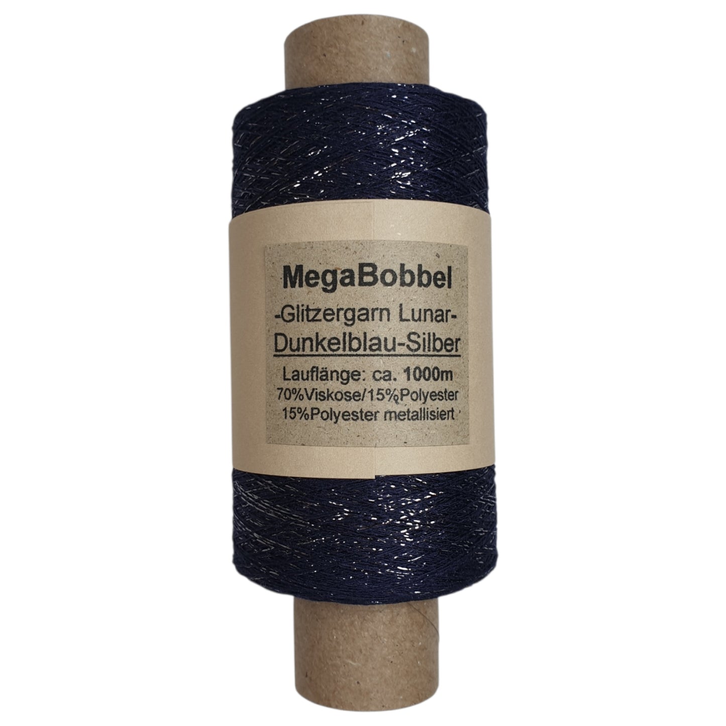 Lunar - Glitzergarn - Dunkelblau-Blau - (BG) - 1000m