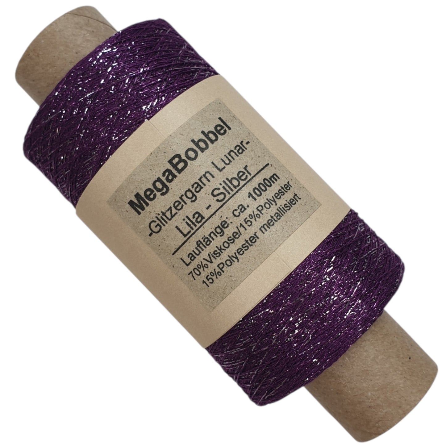 Lunar - Glitzergarn - Lila-Silber- (BG) - 1000m