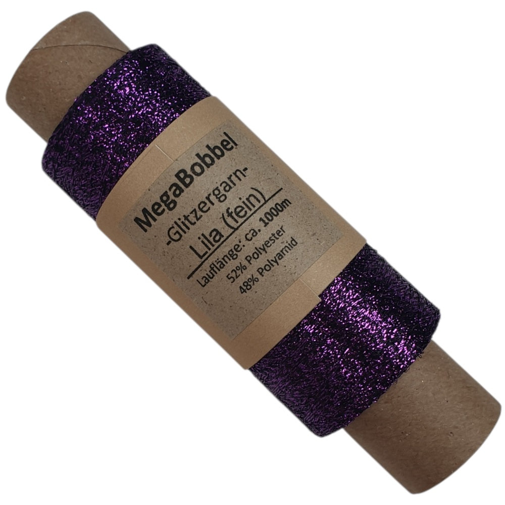 Glitzergarn - Lila (fein) - (BG25L) - 1000m
