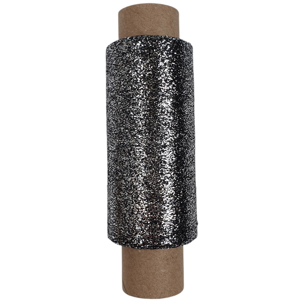 Glitzergarn - Silber-Schwarz- (BG65)