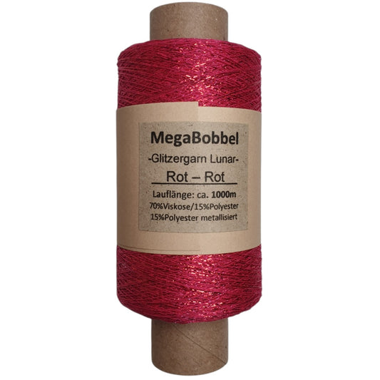 Lunar - Glitzergarn - Rot-Rot (BG) - 1000m