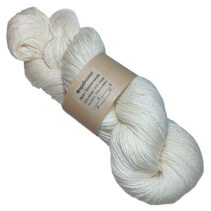 (6) Roh- / Sockenwolle - 70% (Merino-) Wolle / 30% Seide (16/4)