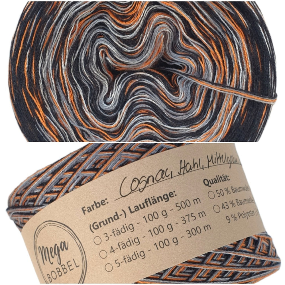 Cognac-Stahl-Mittelgrau-Schwarz (OV24)