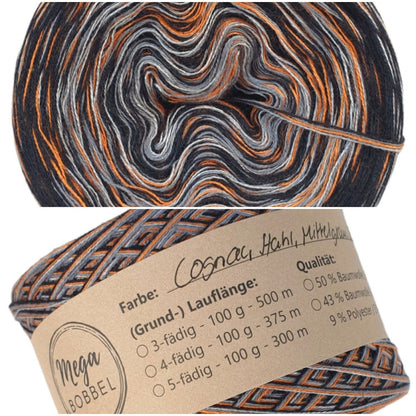 Cognac-Stahl-Mittelgrau-Schwarz (OV24)